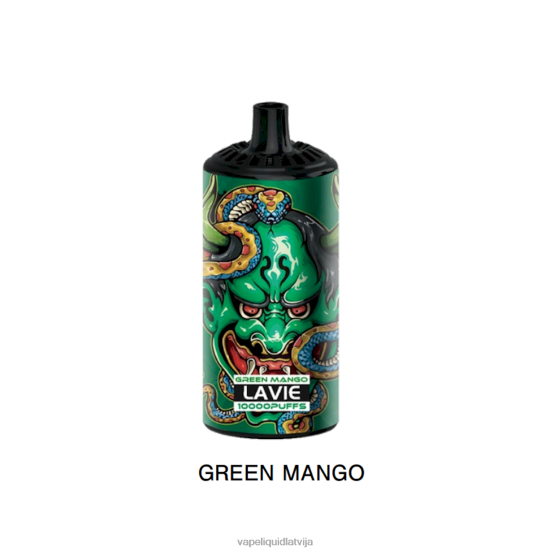 Vape Latvija - zaļais mango FT4BL365 LAVIE BEAST 10000 uzpūtienu