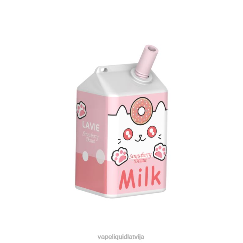Vape Latvija - zemeņu virtulis FT4BL177 LAVIE MILK 7000 uzpūtienu