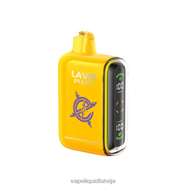 Vape Liquid - mango ananāsu konfektes FT4BL102 LAVIE PLUS 15000 uzpūtienu