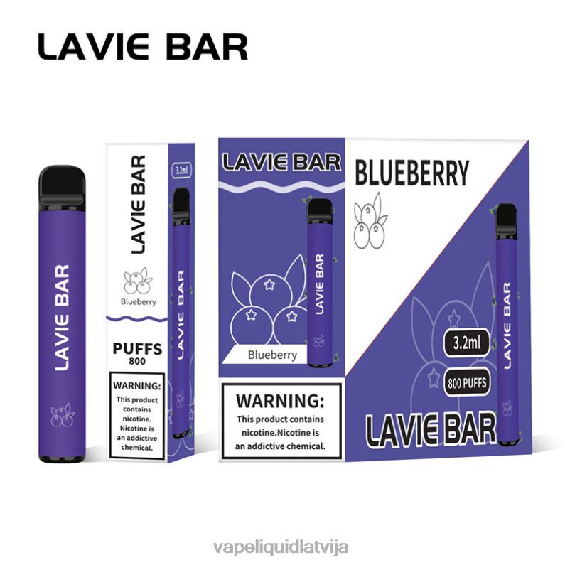 Vape Liquid - melleņu ledus FT4BL310 LAVIE BAR 800 uzpūtienus