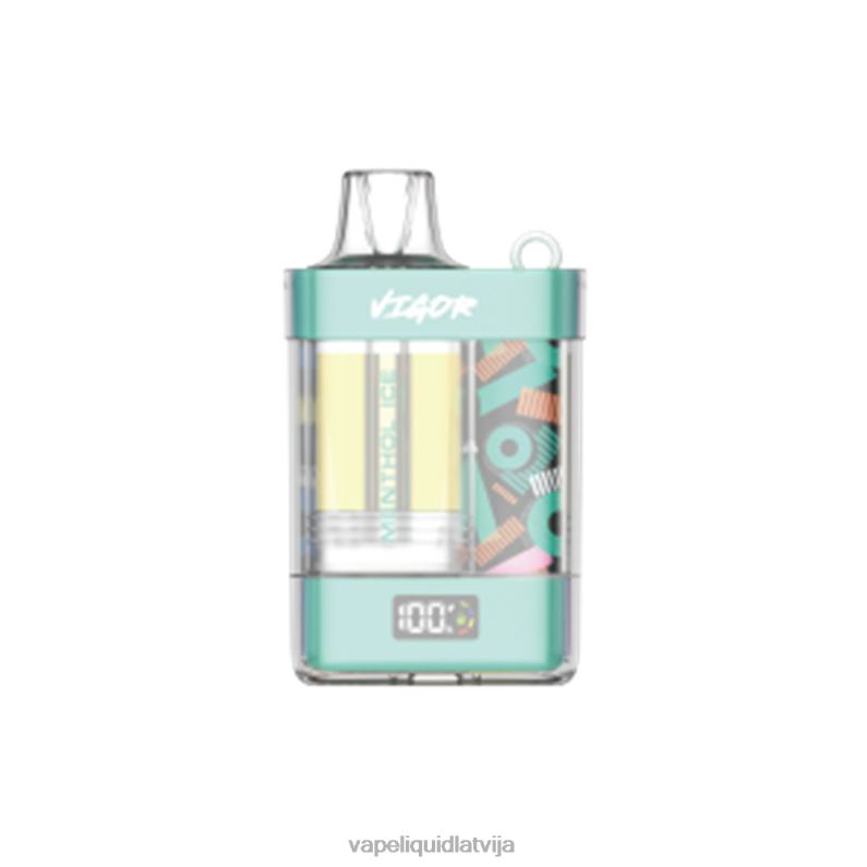 Vape Liquid - mentola ledus FT4BL2 LAVIE VIGOR 15000 uzpūtienu