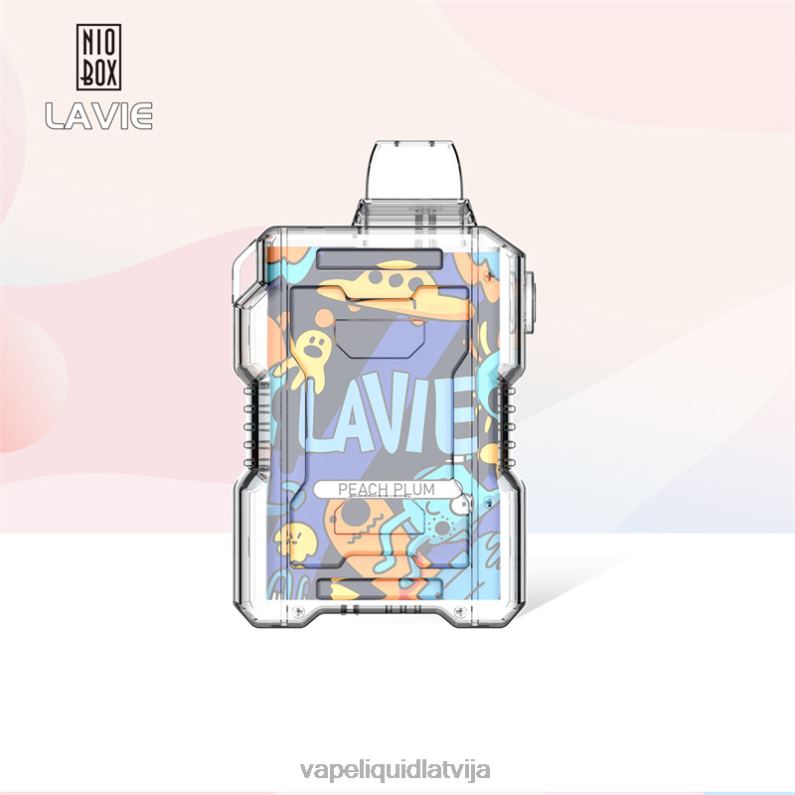 Vape Liquid - persiku plūme FT4BL198 LAVIE NIO BOX 9000 uzpūtienu