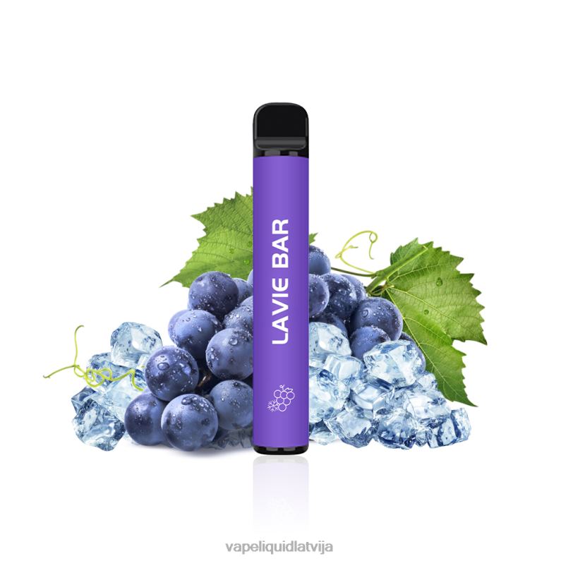 Vape Liquid - vīnogu ledus FT4BL322 LAVIE BAR 2% versija 800 pūtieni