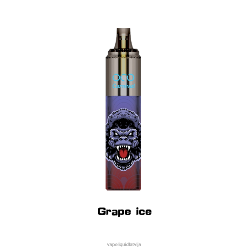 Vape Liquid - vīnogu ledus FT4BL350 LAVIE OCO karnevāls 10000 uzpūtienu