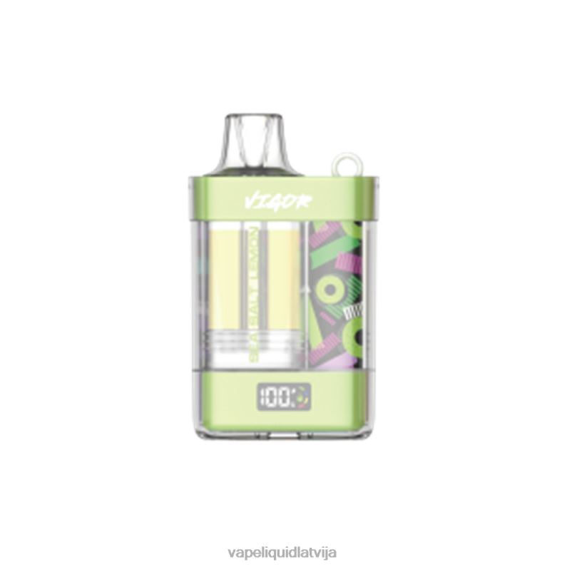Vape Shop Riga - jūras sāls citrons FT4BL7 LAVIE VIGOR 15000 uzpūtienu
