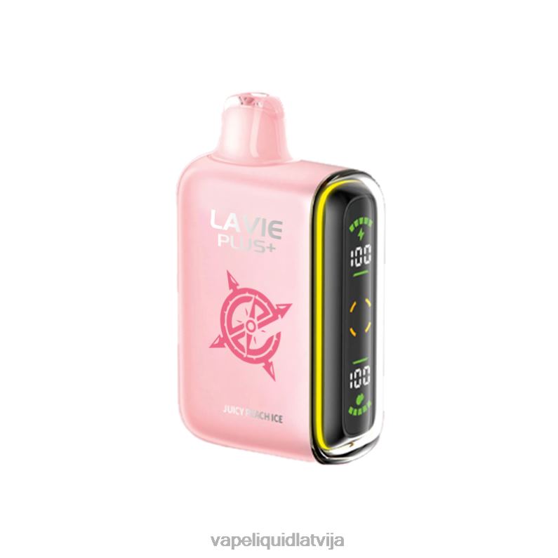 Vape Shop Riga - sulīgs persiku ledus FT4BL99 LAVIE PLUS 15000 uzpūtienu