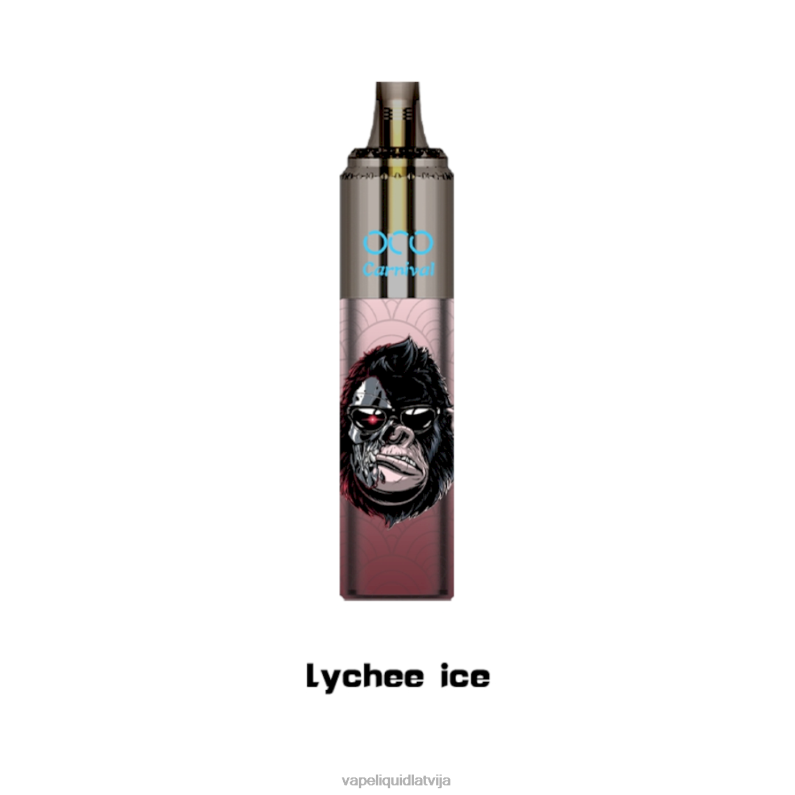 Vape Šķidrumi - ličī ledus FT4BL352 LAVIE OCO karnevāls 10000 uzpūtienu