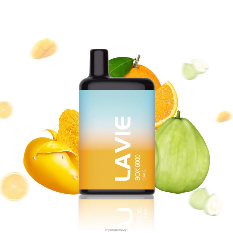 Vape Šķidrumi - o.m.g FT4BL204 LAVIE BOX 6000 uzpūtienu
