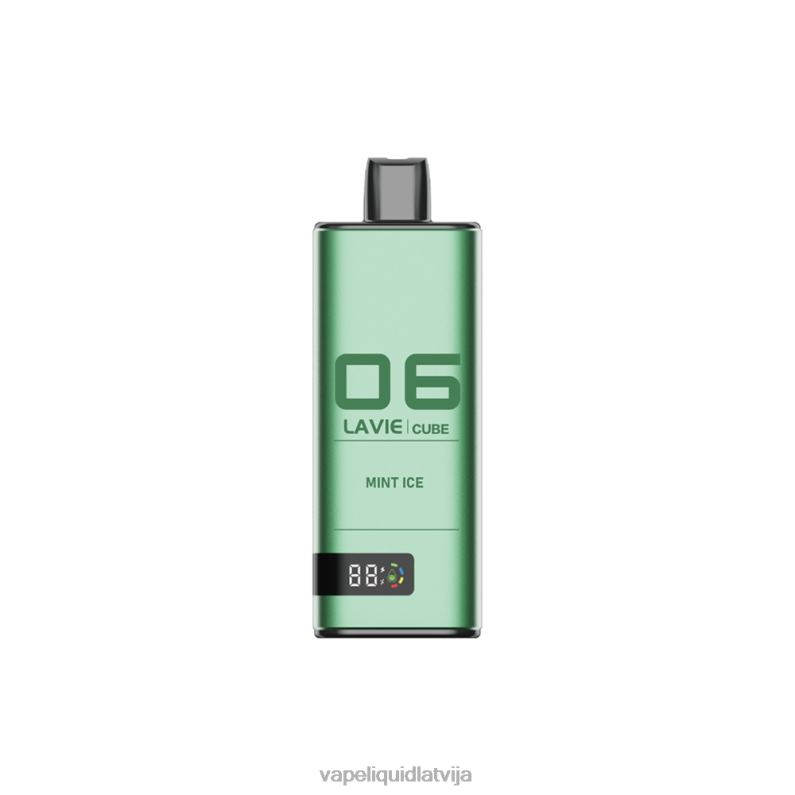 Vape Šķidrumi - piparmētru ledus FT4BL40 LAVIE Cube 20000 uzpūtienu