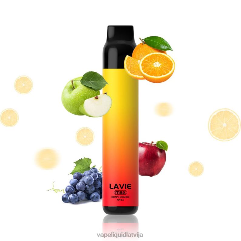 Vape Šķidrumi - vīnogu apelsīns FT4BL280 LAVIE BAR 5000 uzpūtienu - maks