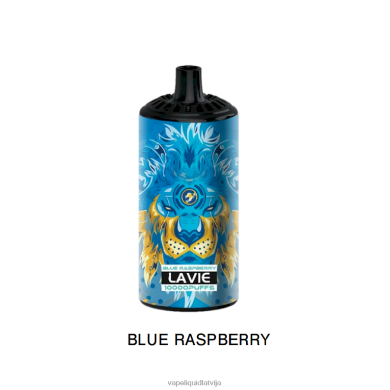 Vape Šķidrumi - zilā avene FT4BL364 LAVIE BEAST 10000 uzpūtienu