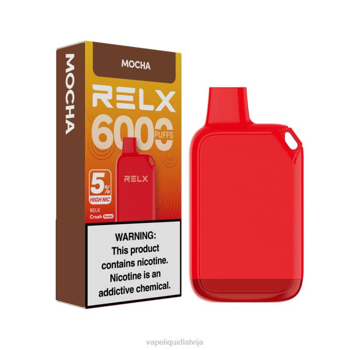 Vape Latvija - RELX Crush Pocket 6000 5% augsts nic mokas ZX0825