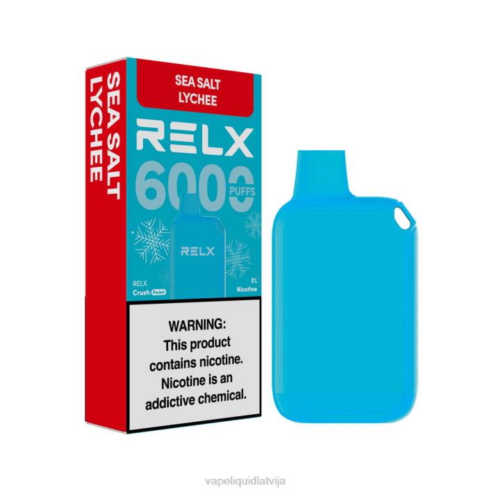 Vape Liquid - RELX Crush Pocket 6000 ledus jūras sāls ličī ZX0814