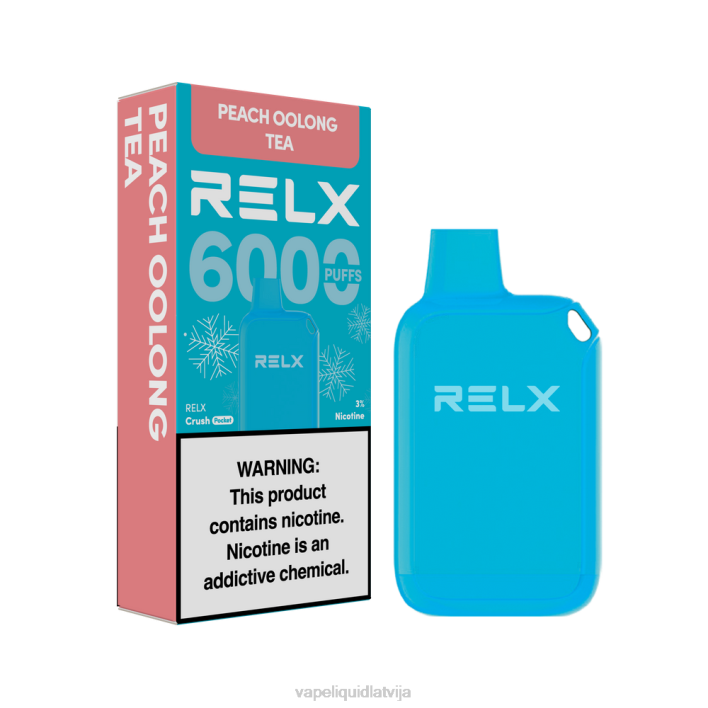 Vape Liquid - RELX Crush Pocket 6000 ledus persiku oolong tēja ZX0810