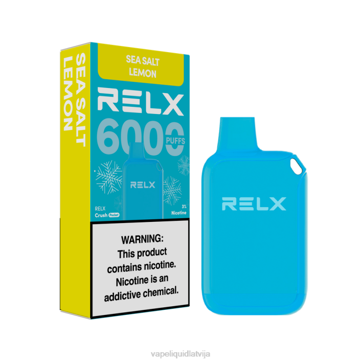 Vape Shop Riga - RELX Crush Pocket 6000 ledus jūras sāls citrons ZX0811