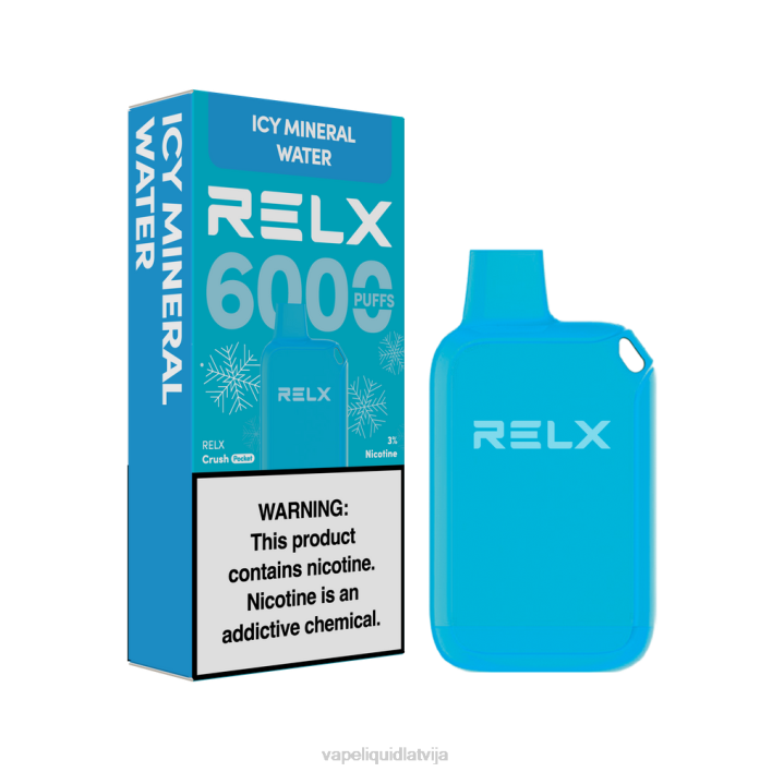 Vape Shop Riga - RELX Crush Pocket 6000 ledus ledains minerālūdens ZX0823